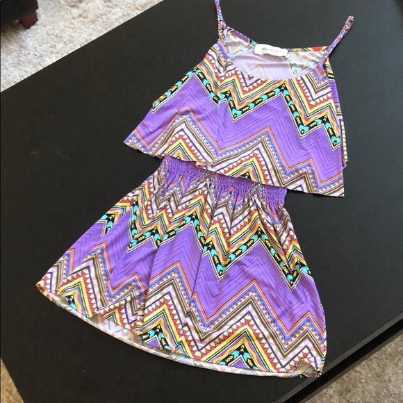 T Bags Los Angeles New Colorful Mini Dress - Picture 3 of 5